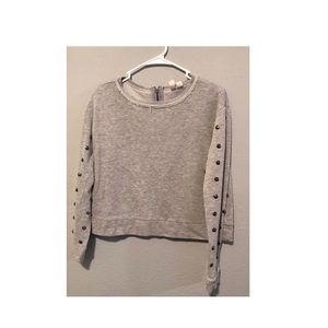 Forever 21 gray sweater with studs.